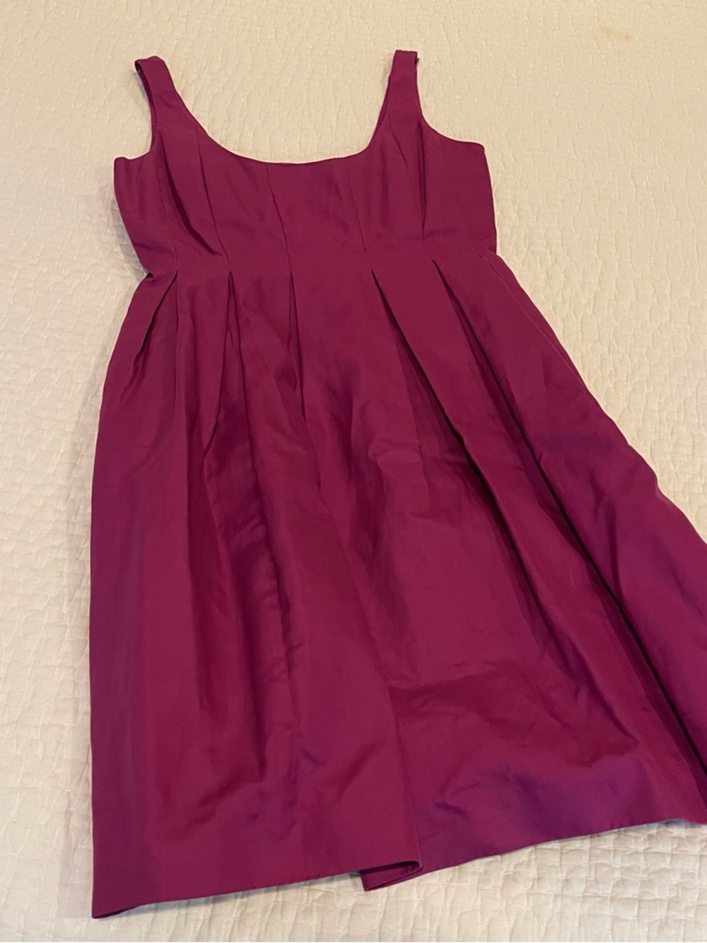 J Crew Sleeveless Fuchsia Party Dress
